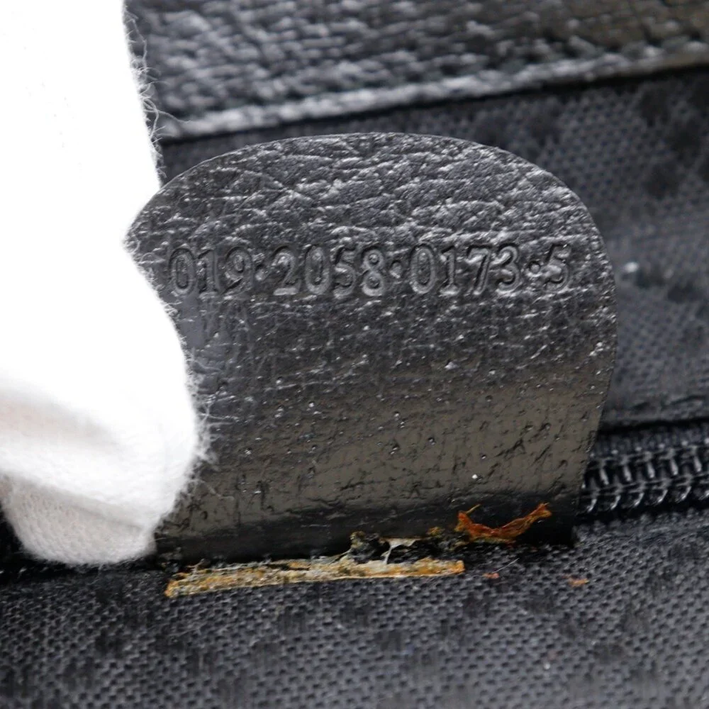 GUCCI Black Leather Backpack